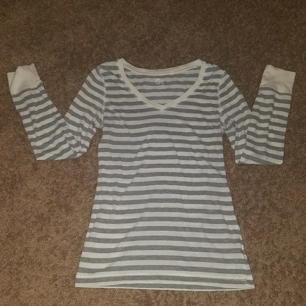 SO Striped Long Sleeve T   Medium